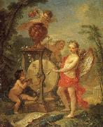 Natoire, Charles Joseph, Cupid Sharpening His Arrow